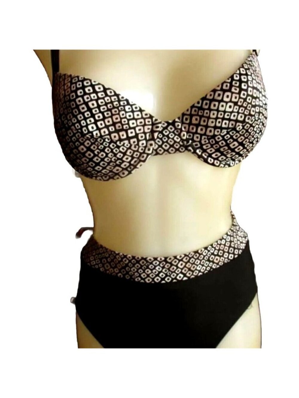 9/10 NWT Vintage Womens Swimsuit Bikini 1980's Swimsuit 2 PIECE CASTAWAYS